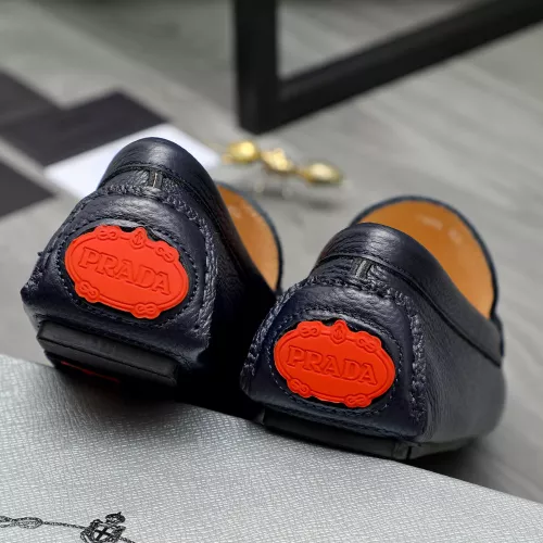 Replica Prada Leather Shoes For Men #1380619 $76.00 USD for Wholesale
