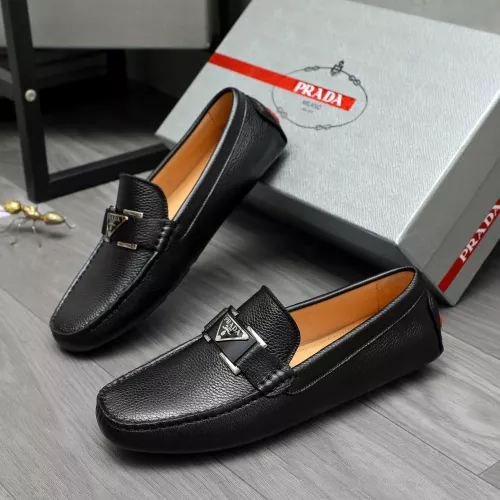 Prada Leather Shoes For Men #1380621 $76.00 USD, Wholesale Replica Prada Leather Shoes