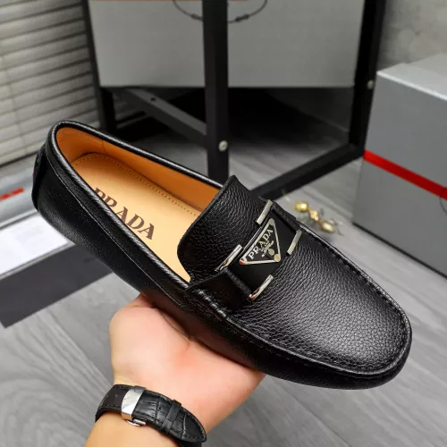 Replica Prada Leather Shoes For Men #1380621 $76.00 USD for Wholesale