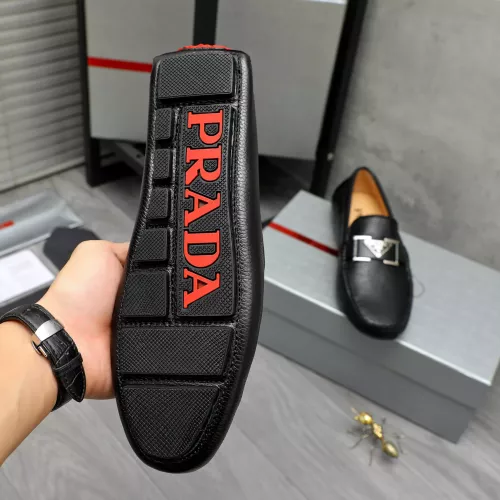 Replica Prada Leather Shoes For Men #1380621 $76.00 USD for Wholesale
