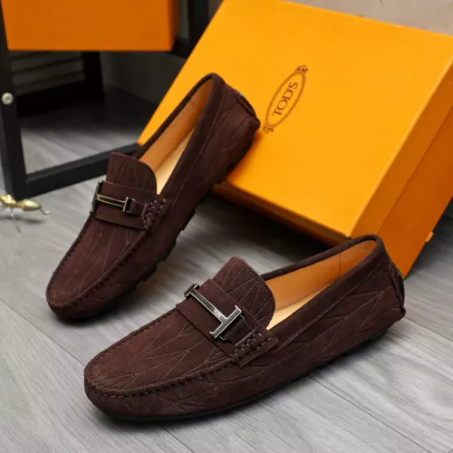 Replica TOD'S Oxfords Shoes For Men #1380629 $76.00 USD for Wholesale