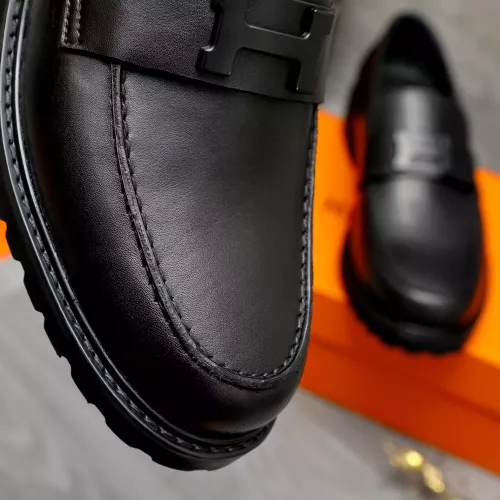 Replica Hermes Leather Shoes For Men #1380633 $85.00 USD for Wholesale