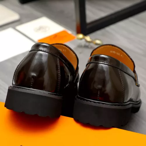 Replica Hermes Leather Shoes For Men #1380635 $85.00 USD for Wholesale