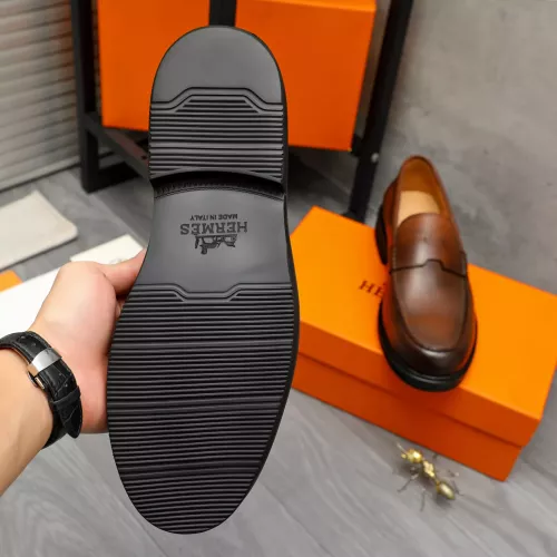 Replica Hermes Leather Shoes For Men #1380636 $85.00 USD for Wholesale