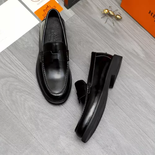 Replica Hermes Leather Shoes For Men #1380638 $85.00 USD for Wholesale