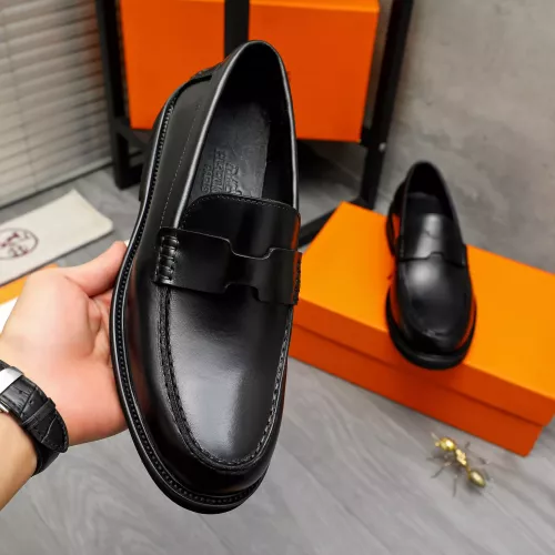 Replica Hermes Leather Shoes For Men #1380639 $85.00 USD for Wholesale