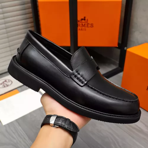 Replica Hermes Leather Shoes For Men #1380639 $85.00 USD for Wholesale