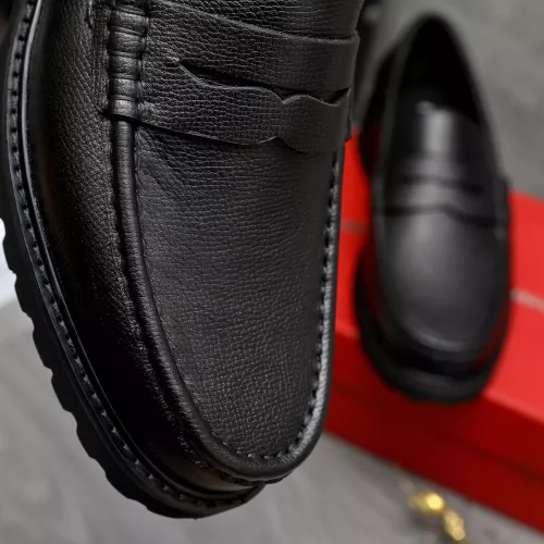 Replica Salvatore Ferragamo Leather Shoes For Men #1380642 $85.00 USD for Wholesale