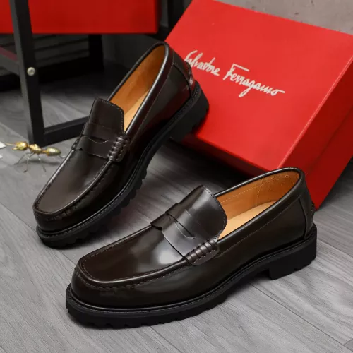 Salvatore Ferragamo Leather Shoes For Men #1380653 $85.00 USD, Wholesale Replica Salvatore Ferragamo Leather Shoes