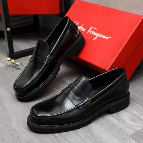 Salvatore Ferragamo Leather Shoes For Men #1380654 $85.00 USD, Wholesale Replica Salvatore Ferragamo Leather Shoes