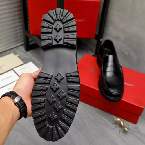 Replica Salvatore Ferragamo Leather Shoes For Men #1380654 $85.00 USD for Wholesale