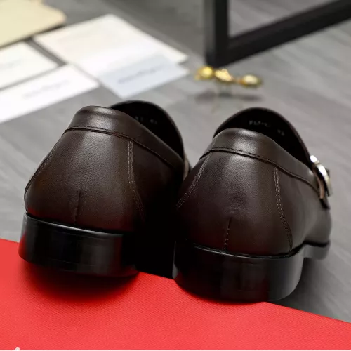 Replica Salvatore Ferragamo Leather Shoes For Men #1380660 $85.00 USD for Wholesale