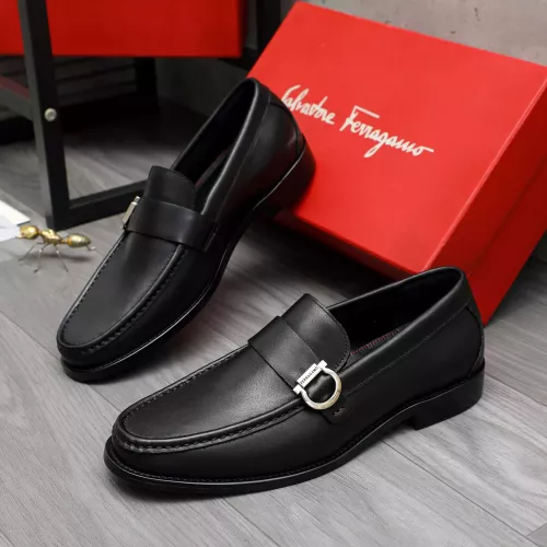 Salvatore Ferragamo Leather Shoes For Men #1380661 $85.00 USD, Wholesale Replica Salvatore Ferragamo Leather Shoes
