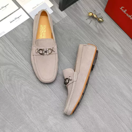 Salvatore Ferragamo Leather Shoes For Men #1380673 $82.00 USD, Wholesale Replica Salvatore Ferragamo Leather Shoes