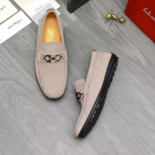 Salvatore Ferragamo Leather Shoes For Men #1380677 $82.00 USD, Wholesale Replica Salvatore Ferragamo Leather Shoes