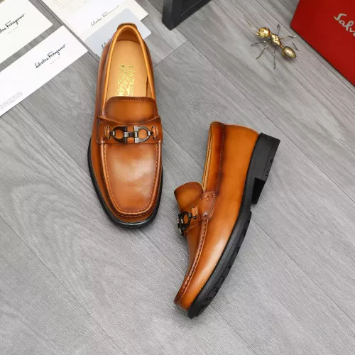 Salvatore Ferragamo Leather Shoes For Men #1380680 $85.00 USD, Wholesale Replica Salvatore Ferragamo Leather Shoes