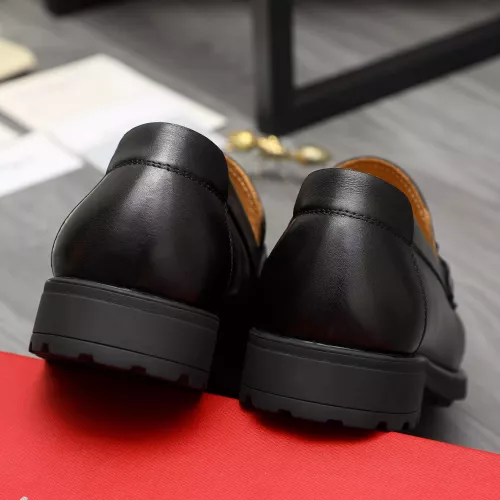 Replica Salvatore Ferragamo Leather Shoes For Men #1380683 $85.00 USD for Wholesale