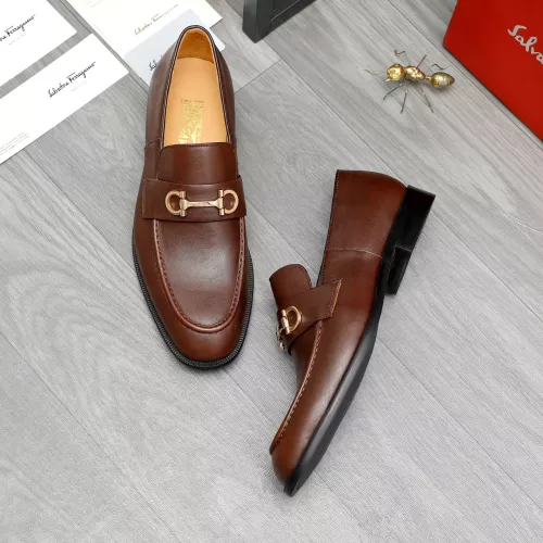 Salvatore Ferragamo Leather Shoes For Men #1380695 $85.00 USD, Wholesale Replica Salvatore Ferragamo Leather Shoes