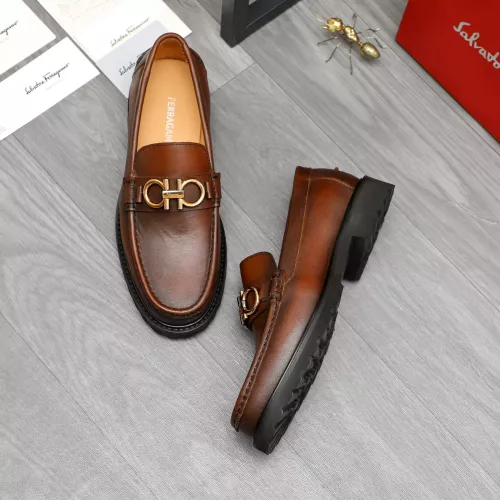 Salvatore Ferragamo Leather Shoes For Men #1380701 $85.00 USD, Wholesale Replica Salvatore Ferragamo Leather Shoes