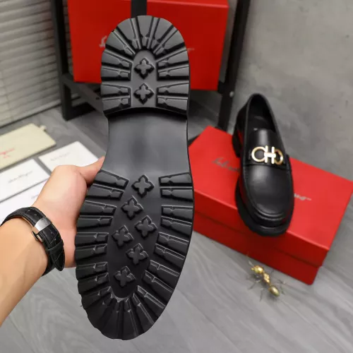 Replica Salvatore Ferragamo Leather Shoes For Men #1380713 $85.00 USD for Wholesale