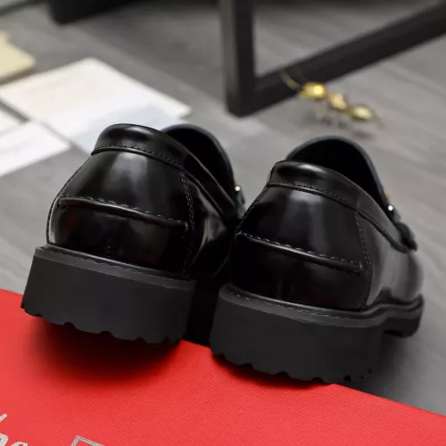 Replica Salvatore Ferragamo Leather Shoes For Men #1380715 $85.00 USD for Wholesale