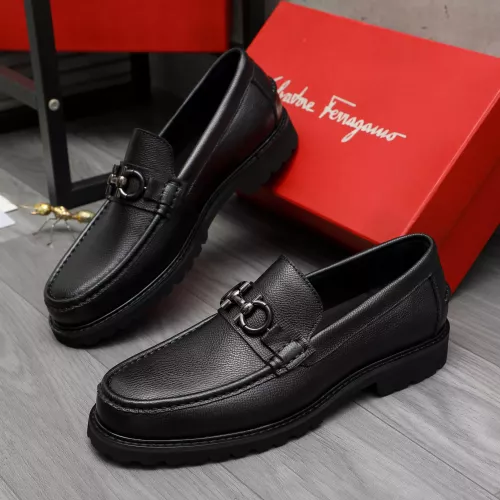 Salvatore Ferragamo Leather Shoes For Men #1380724 $85.00 USD, Wholesale Replica Salvatore Ferragamo Leather Shoes