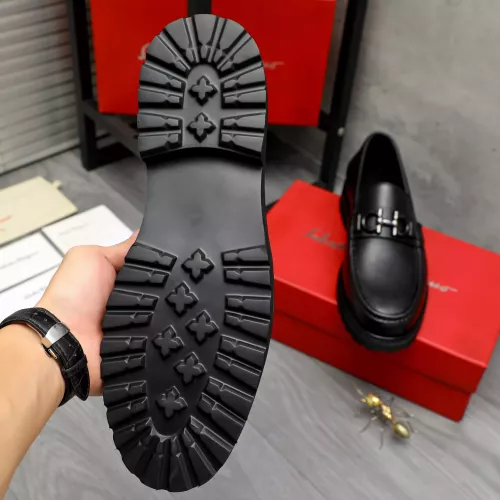 Replica Salvatore Ferragamo Leather Shoes For Men #1380724 $85.00 USD for Wholesale