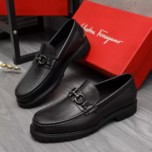 Salvatore Ferragamo Leather Shoes For Men #1380725 $85.00 USD, Wholesale Replica Salvatore Ferragamo Leather Shoes