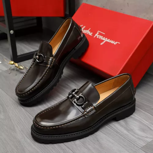 Salvatore Ferragamo Leather Shoes For Men #1380726 $85.00 USD, Wholesale Replica Salvatore Ferragamo Leather Shoes
