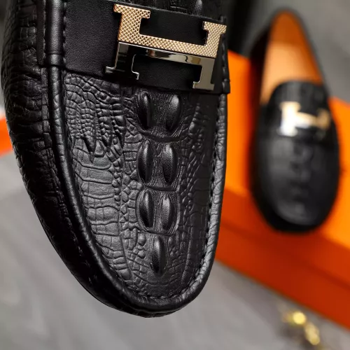 Replica Hermes Leather Shoes For Men #1380728 $76.00 USD for Wholesale