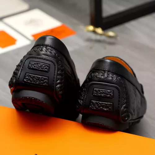 Replica Hermes Leather Shoes For Men #1380728 $76.00 USD for Wholesale
