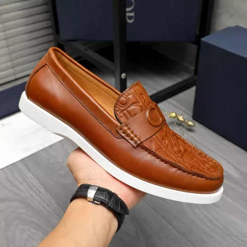 Replica Christian Dior Leather Shoes For Men #1380730 $88.00 USD for Wholesale