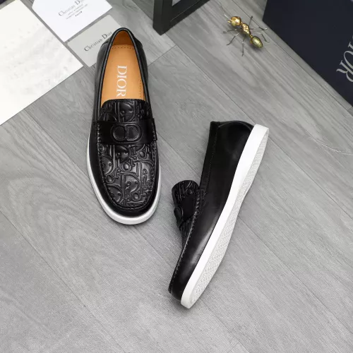 Replica Christian Dior Leather Shoes For Men #1380731 $88.00 USD for Wholesale