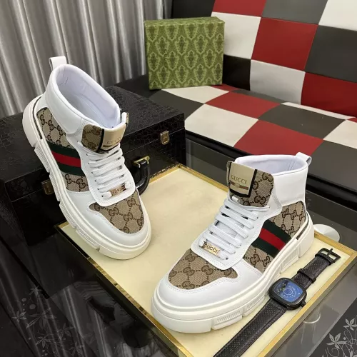 Replica Gucci High Tops Shoes For Men #1380796 $82.00 USD for Wholesale