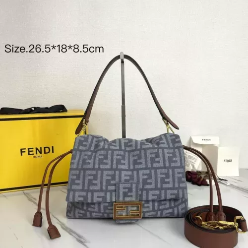 Fendi AAA Quality Shoulder Bags For Women #1380865 $140.00 USD, Wholesale Replica Fendi AAA Quality Shoulder Bags