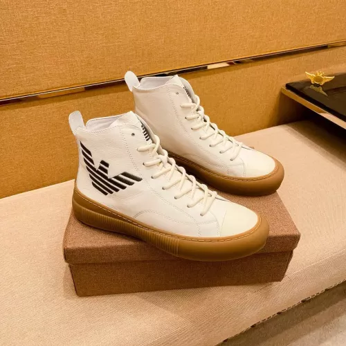 Armani High Tops Shoes For Men #1380893 $82.00 USD, Wholesale Replica Armani High Tops Shoes