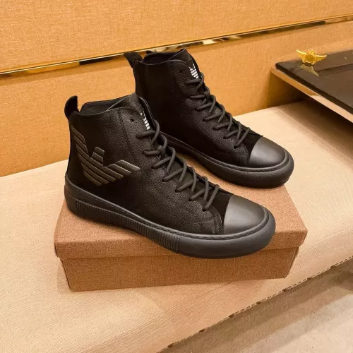 Armani High Tops Shoes For Men #1380894 $82.00 USD, Wholesale Replica Armani High Tops Shoes