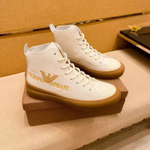 Armani High Tops Shoes For Men #1380895 $85.00 USD, Wholesale Replica Armani High Tops Shoes