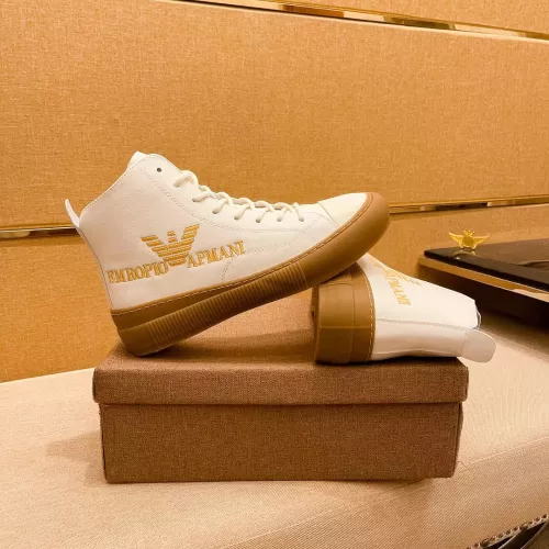 Replica Armani High Tops Shoes For Men #1380895 $85.00 USD for Wholesale