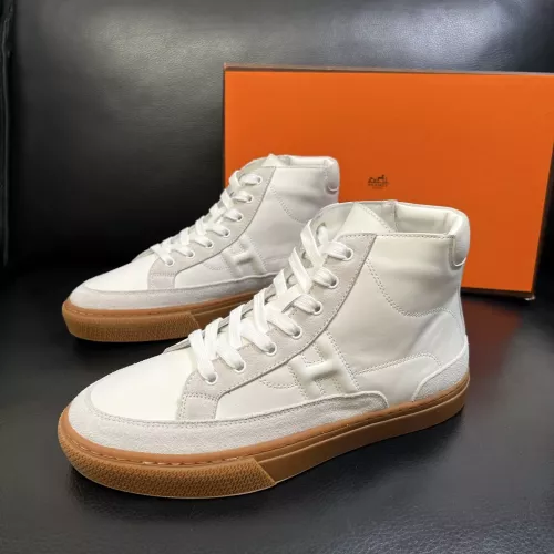 Replica Hermes High Tops Shoes For Men #1380916 $132.00 USD for Wholesale