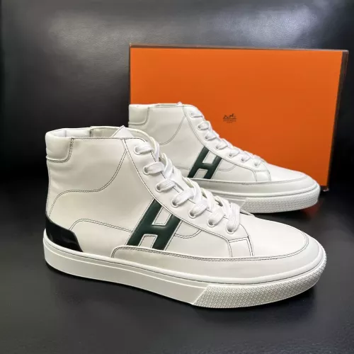 Replica Hermes High Tops Shoes For Men #1380917 $132.00 USD for Wholesale