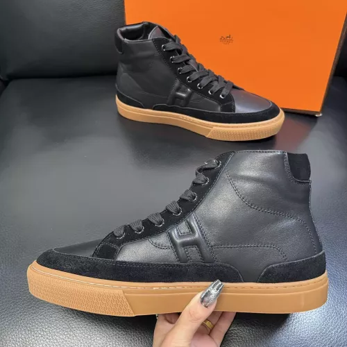 Replica Hermes High Tops Shoes For Men #1380920 $132.00 USD for Wholesale