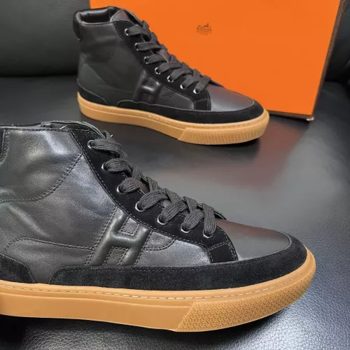 Replica Hermes High Tops Shoes For Men #1380920 $132.00 USD for Wholesale