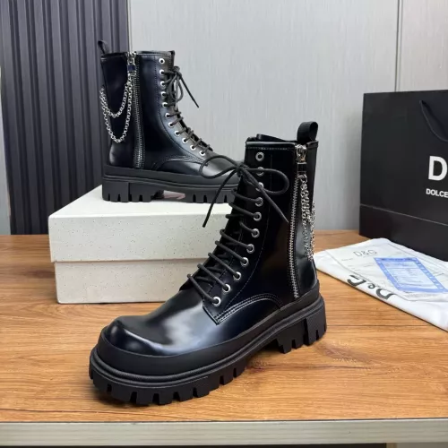 Dolce &amp; Gabbana D&amp;G Boots For Men #1380922 $140.00 USD, Wholesale Replica Dolce &amp; Gabbana D&amp;G Boots