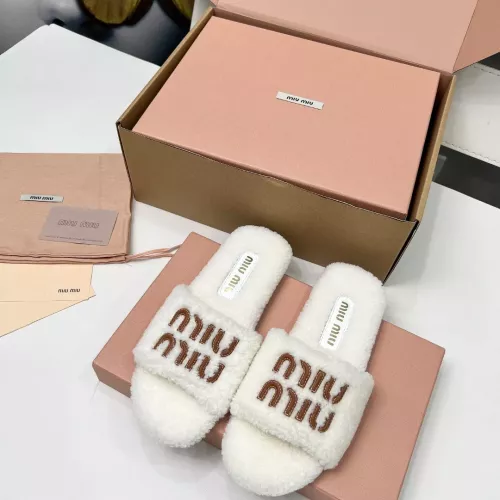 MIU MIU Slippers For Women #1381059 $88.00 USD, Wholesale Replica MIU MIU Slippers
