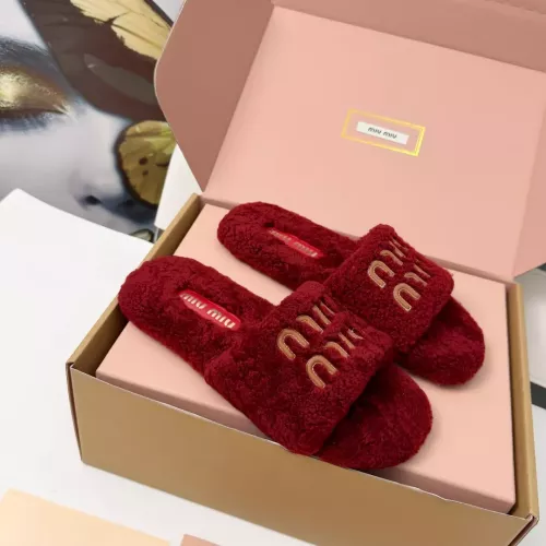 Replica MIU MIU Slippers For Women #1381063 $88.00 USD for Wholesale