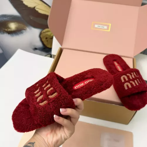 Replica MIU MIU Slippers For Women #1381063 $88.00 USD for Wholesale