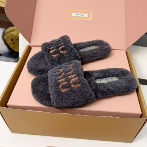 Replica MIU MIU Slippers For Women #1381064 $88.00 USD for Wholesale