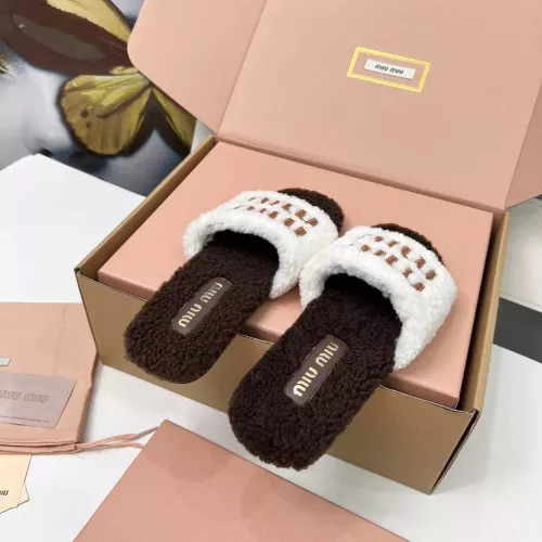 Replica MIU MIU Slippers For Women #1381066 $88.00 USD for Wholesale