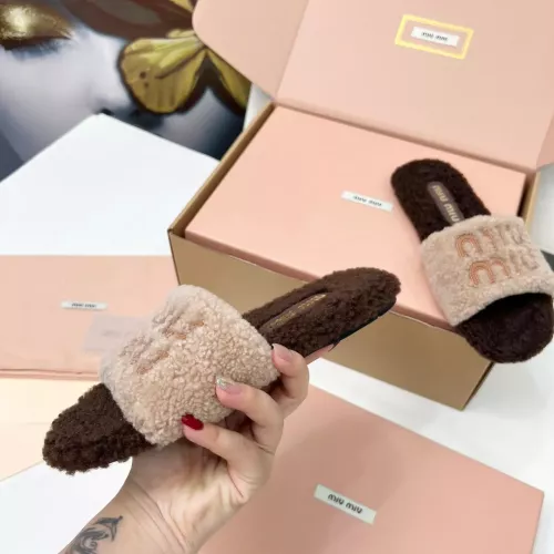 Replica MIU MIU Slippers For Women #1381068 $88.00 USD for Wholesale